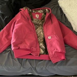 Rare vintage pink magenta carhartt jacket M